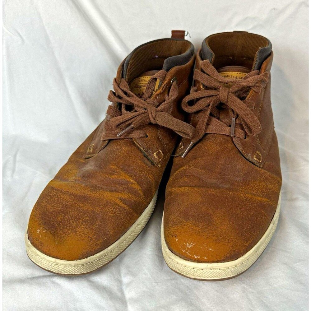 Levi's Men's Brown Chukka Lace-Up Casual Shoes Synthetic Round Toe US 10.5
